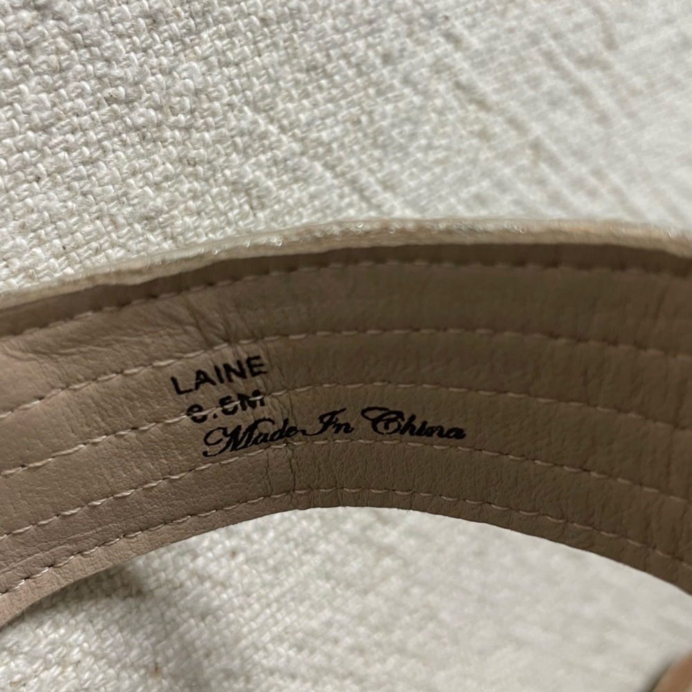 Donald J Pliner Laine Strappy Metallic Leather Espadrille Shoes 8.5 - Picture 6 of 6